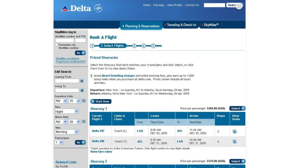 Airline Booking Engine Mockups teaser image